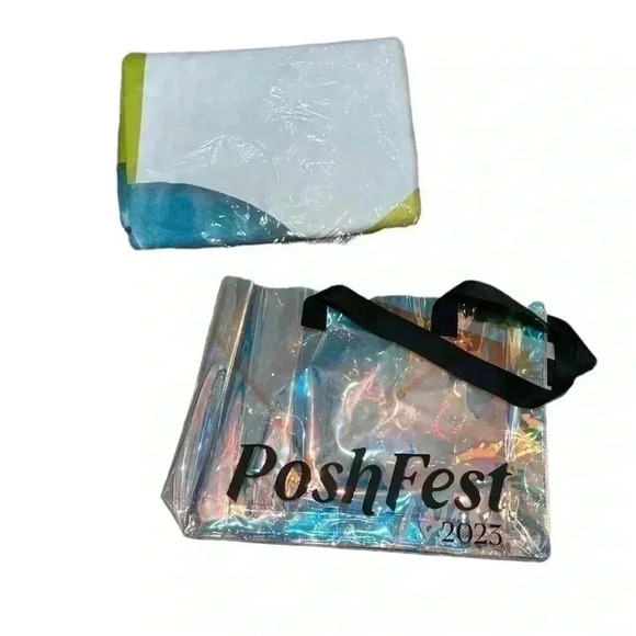 Poshfest 2023 Holographic Tote and Beach Towel - Picture 2 of 2
